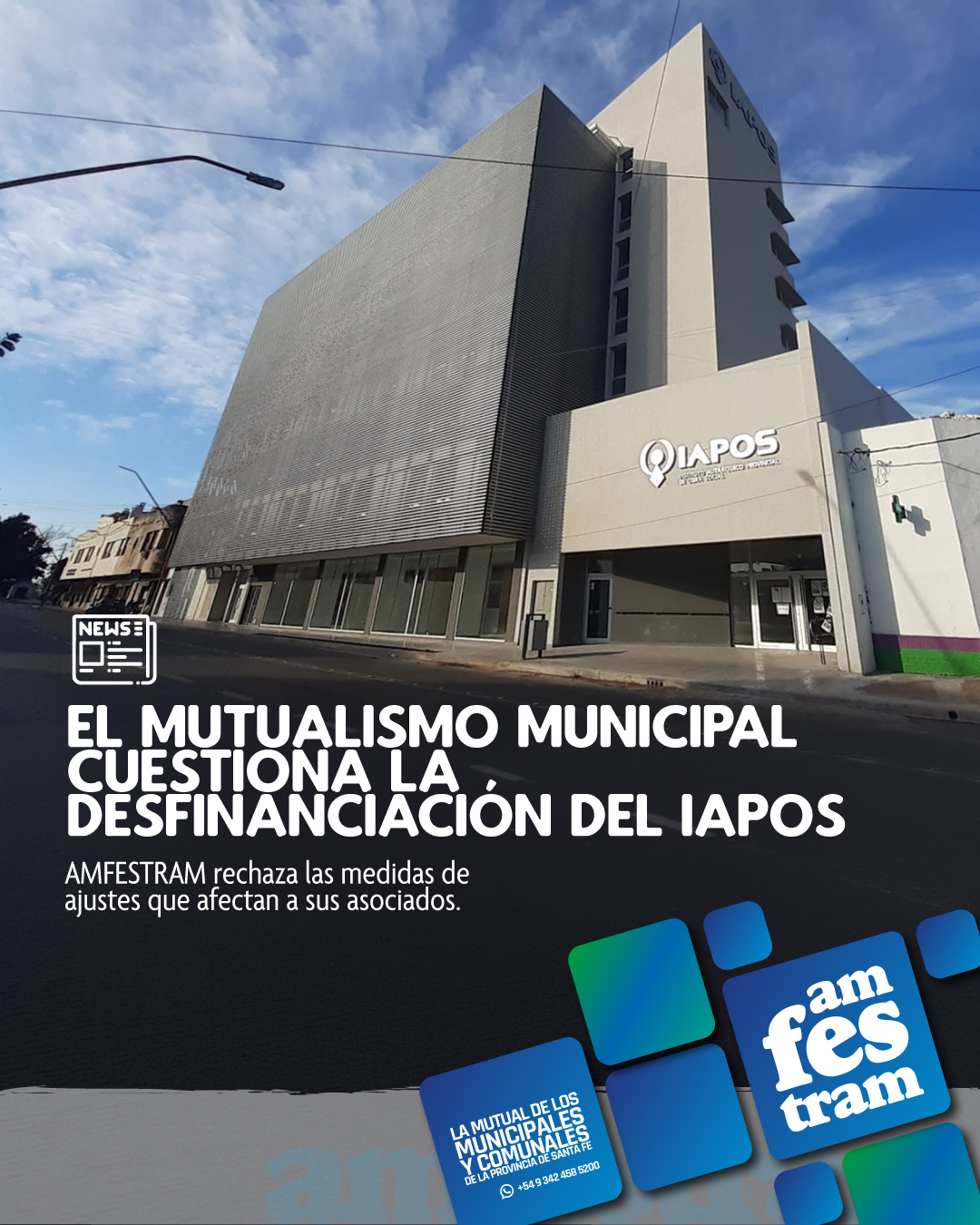 EL MUTUALISMO MUNICIPAL CUESTIONA LA DESFINANCIACIÓN DEL @iapos.salud
AMFESTRAM rechaza las medidas de ajustes que afectan a sus asociados

El Gobernador de la Provincia firmó un Decreto por el cual le quita a la Obra Social IAPOS la suma de cincuenta y siete mil millones de pesos (57.000.000.000) , monto perteneciente a las prestaciones complementarias. Esto se hace previo aumentos desorbitantes de las prestaciones de salud. Lo que el Gobierno llama excedentes de la Obra Social, deja claro que los trabajadores activos y pasivos están pagando más caro las prestaciones para cubrir el déficit de las cuentas provinciales. Si una Obra Social tiene superávit es por que aumentan los aportes de los trabajadores y bajan las prestaciones. No hay otra forma de recursos excedentes.

Este Decreto se hace en el contexto de la caída sistemática del poder adquisitivo de los trabajadores activos y pasivos, sumando a los descuentos efectuados como “Aporte Solidario” para sostener un régimen totalmente desfinanciado por la deuda del Estado Nacional con la Provincia. La caída de la recaudación de impuestos nacionales y las transferencias de coparticipación están ahogando el régimen municipal, por ende, el pago de salarios y de retenciones, empeorando la situación de endeudamiento de las familias. 

Lamentablemente el Gobierno de @maxipullaro replica las políticas desarrolladas por el Gobierno de @javiermilei, ajustando en los trabajadores, en los municipios y además endeudando la provincia, para mantener un superávit fiscal a todas luces falso

En este contexto, el gobierno pone límites de descuentos a las Mutuales pertenecientes a los trabajadores del sector público municipal. Esta medida restringe la prestación de los servicios sociales a quienes más lo necesitan, incluyendo entre otras asistencias complementarias a la Obra Social, como emergencias médicas, descuentos adicionales en farmacias, subsidios para eventualidades familiares, apoyo a alojamiento por tratamientos de salud, entre otros. 

...CONTINÚA EN COMENTARIOS